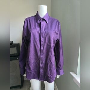 Murano Purple Dress Shirt Smooth Fabric